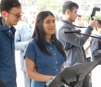 Husband, Ariel Ilyabayev, listening on to his wife, Michelle