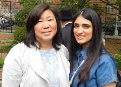 Congresswoman Grace Meng with Michelle, daughter of Dr. Daniel Malakov
